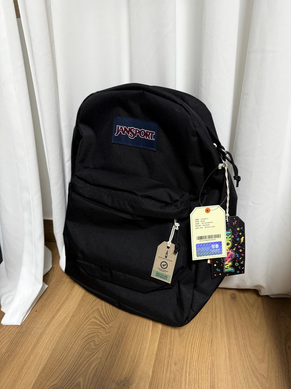 잔스포츠 슈퍼브레이크 백팩 블랙 색상 새상품 상품이미지1
