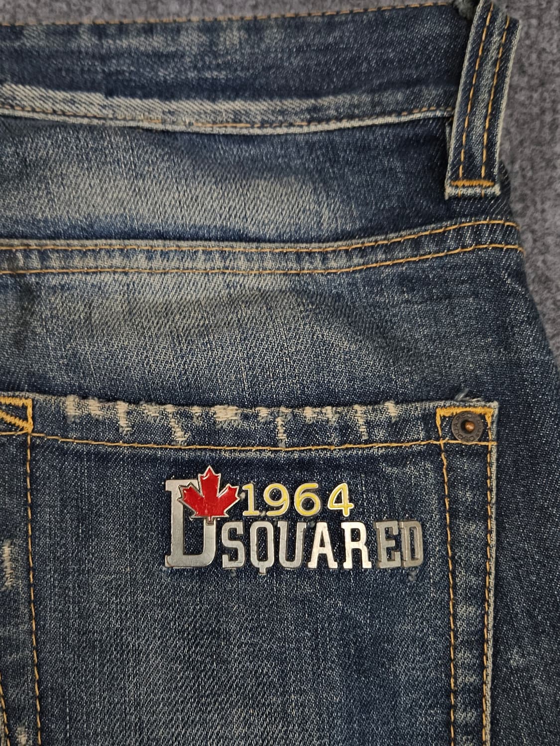 디스퀘어드2 데미지 페인팅 데님 팬츠 급처 상품이미지4