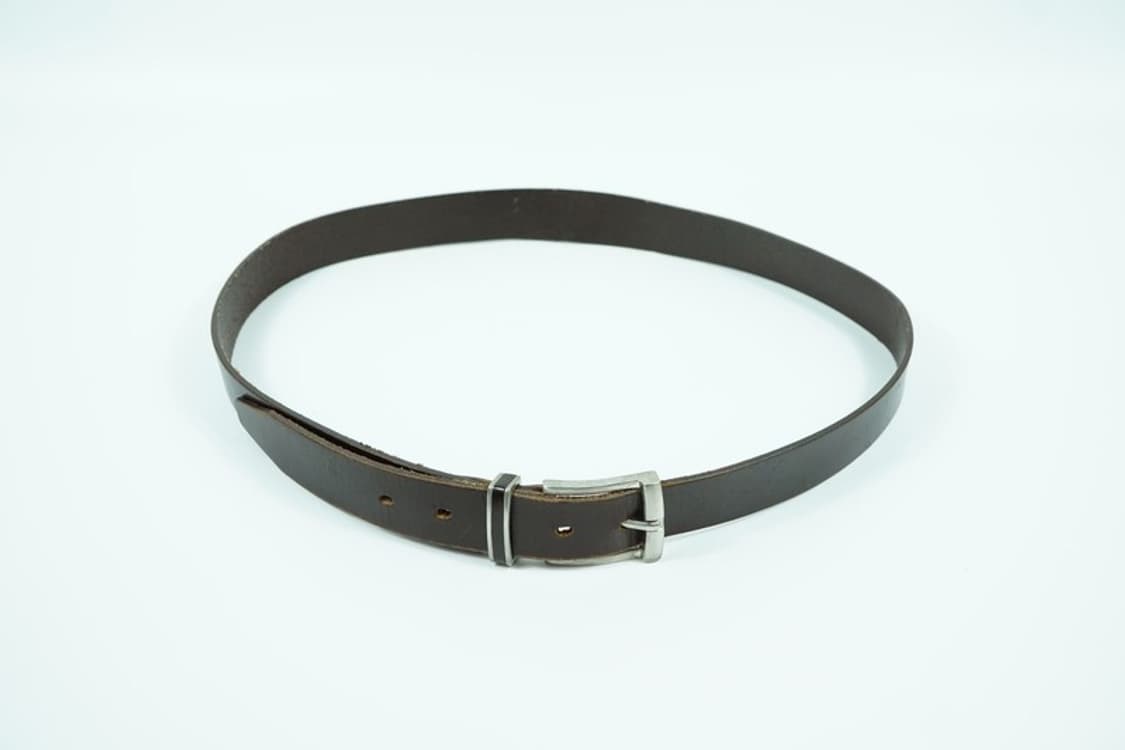 빈티지 다크브라운 리얼 통가죽 벨트 상품이미지3