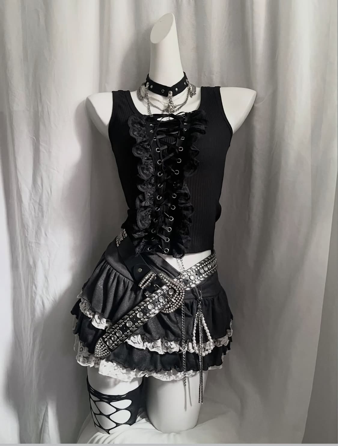 Punk sleeveless 상품이미지4