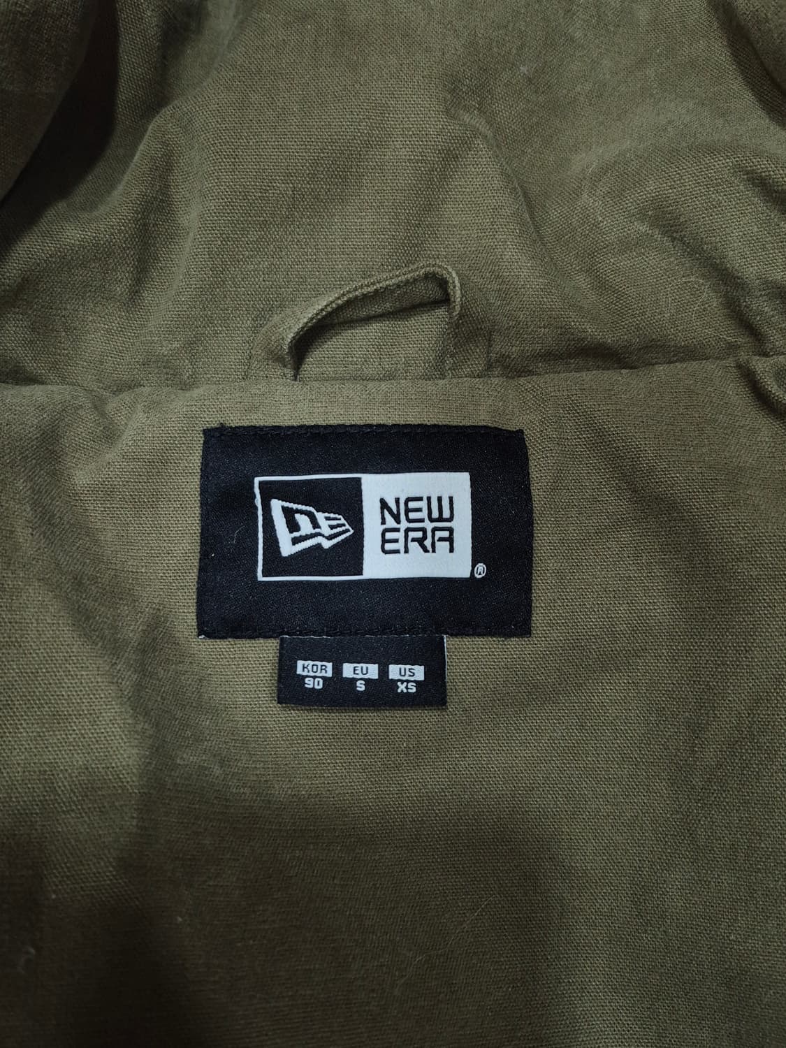 뉴에라 구스다운 롱패딩 파카 점퍼 카키색 남성 95~100사이즈 상품이미지6