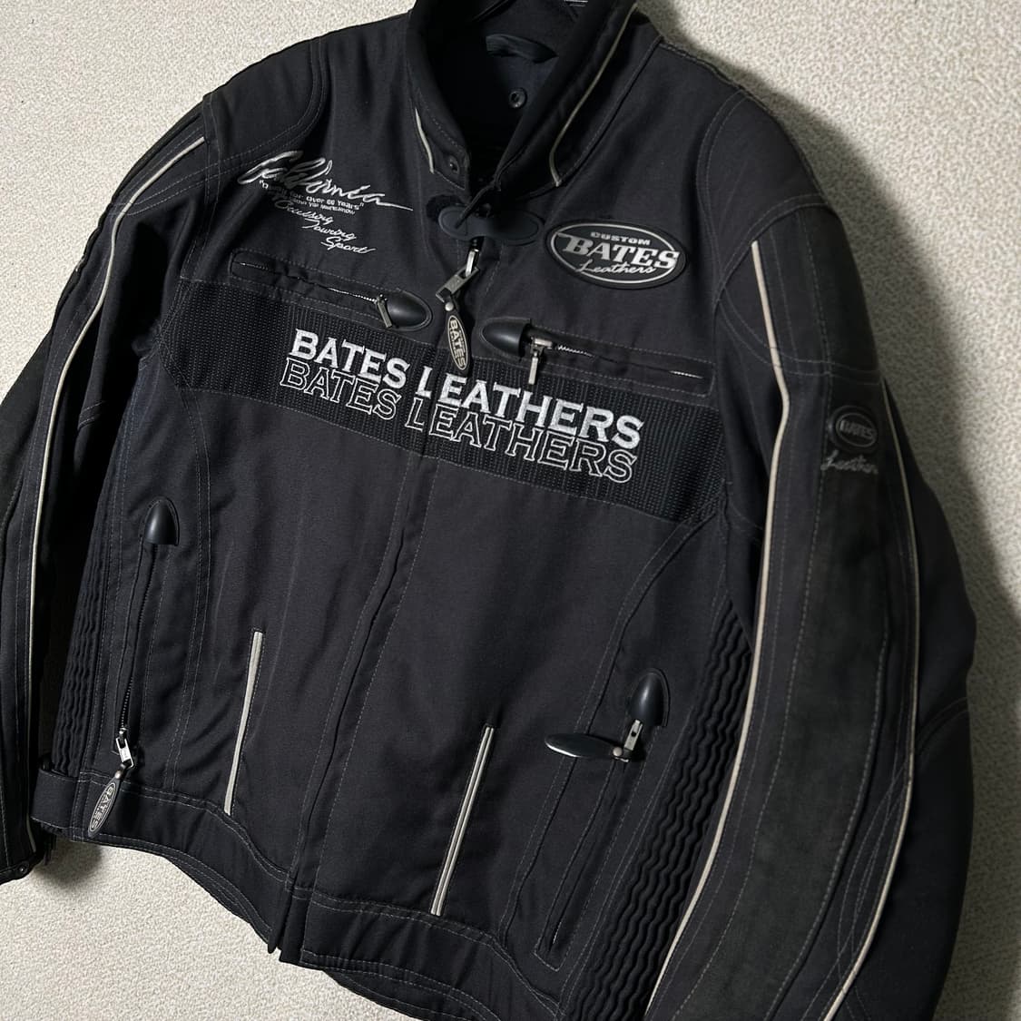 (L) BATES 블랙 라이더 자켓 상품이미지2