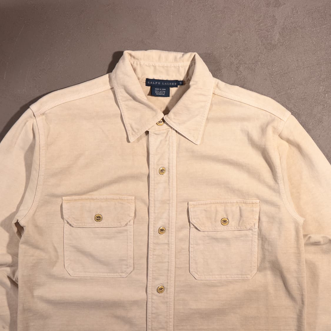 폴로 랄프로렌 워싱 코튼 롱셔츠 상품이미지2