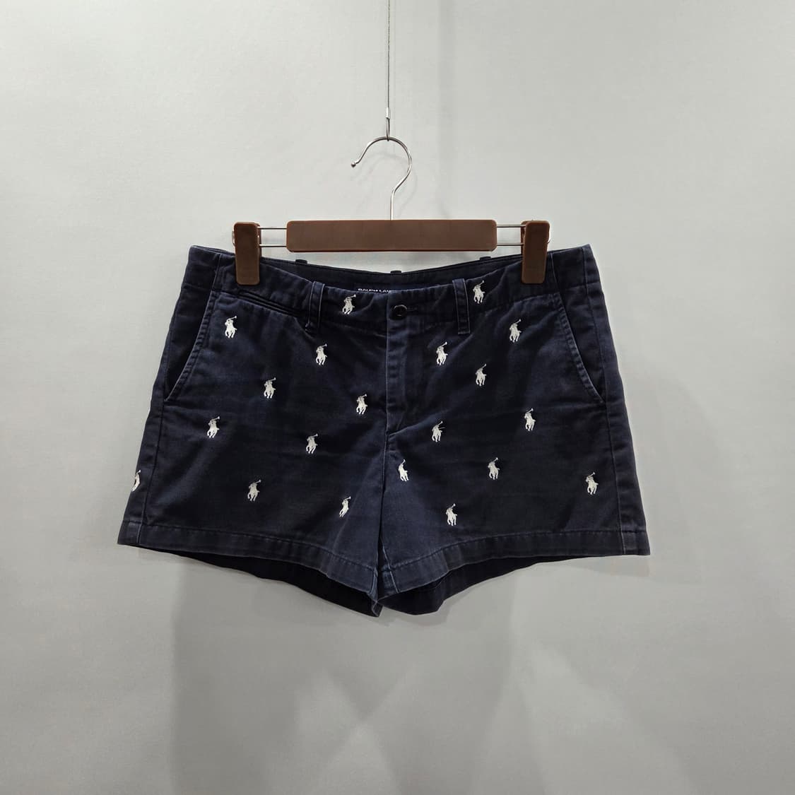 폴로랄프로렌 스포츠 우먼 멀티포니 코튼 쇼츠 네이비 4  상품이미지1