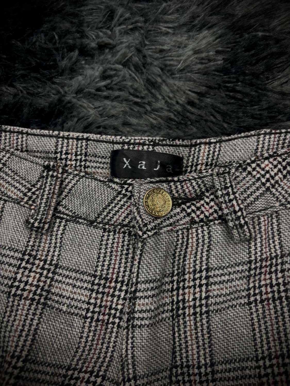 체크 금장 로우라이즈 숏팬츠 상품이미지7