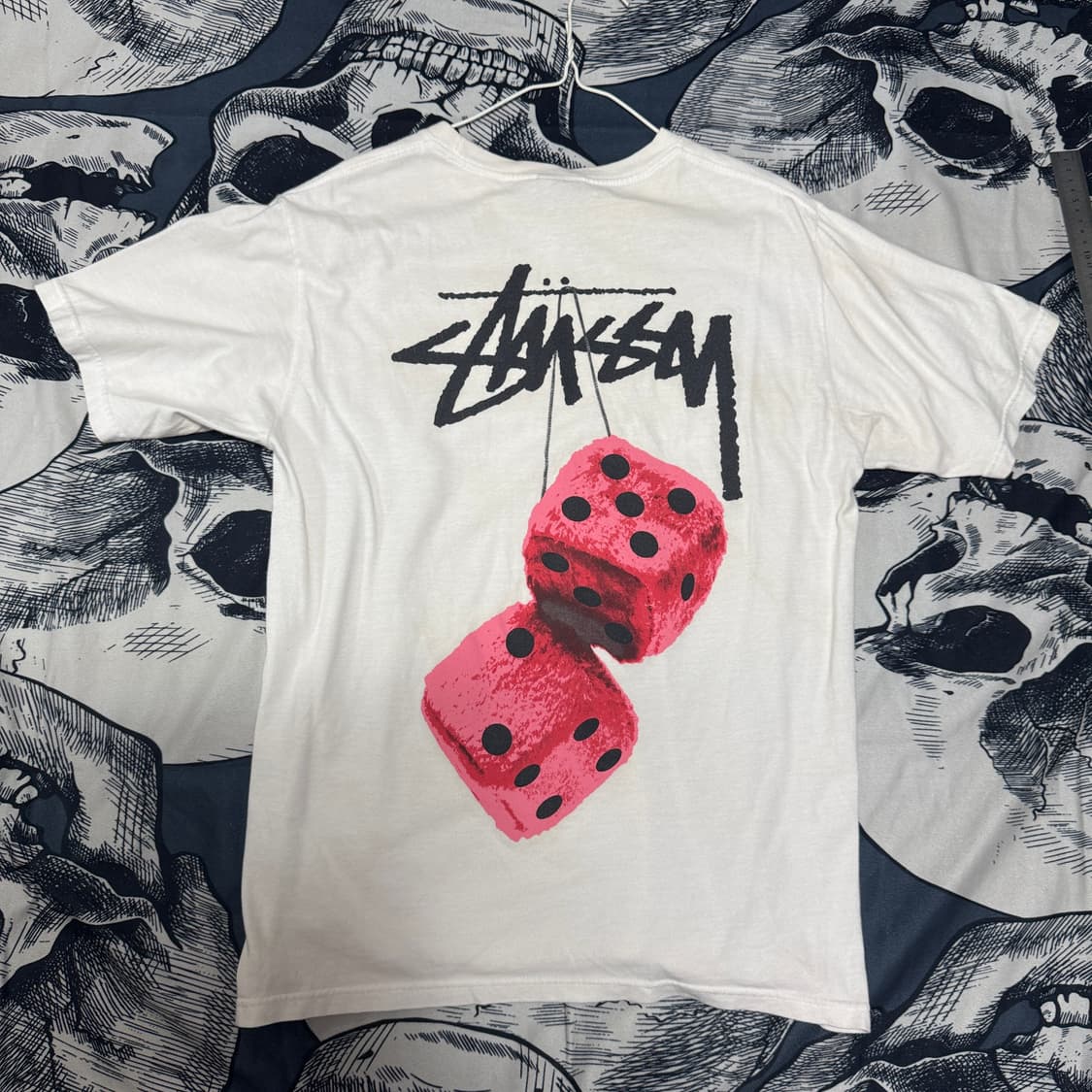 스투시 퍼지다이스 반팔티 M사이즈  상품이미지4