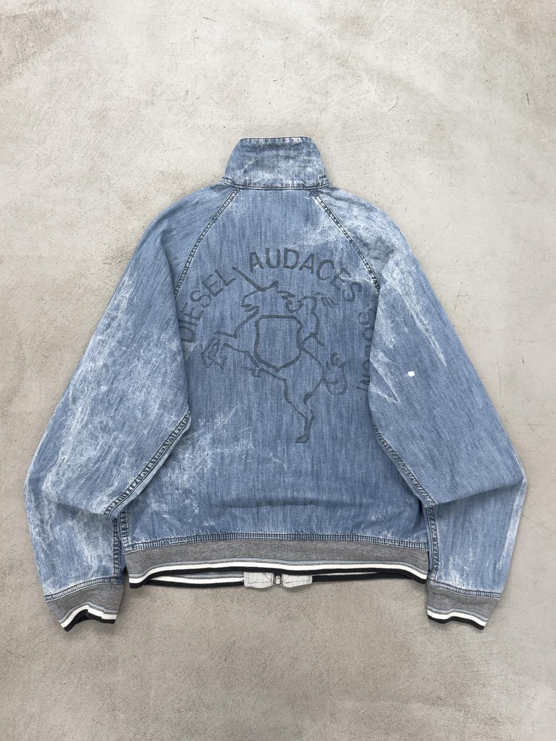 디젤 워시드 해링턴 블루종 상품이미지6