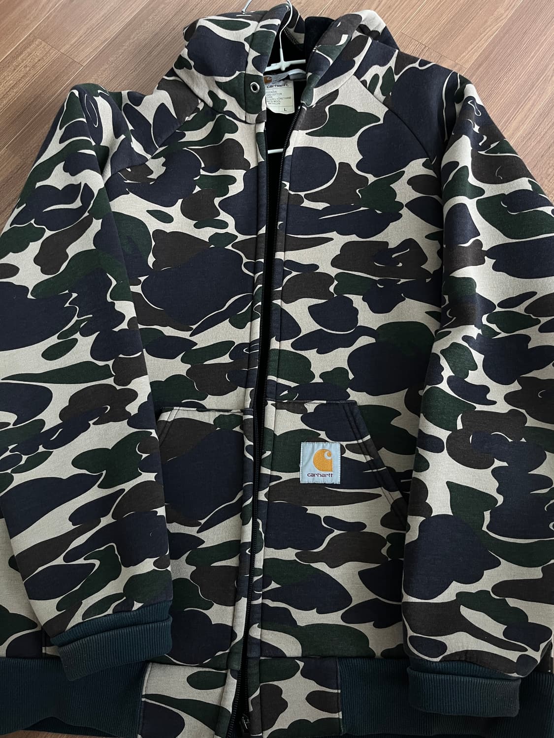 칼하트 카모 후드집업 상품이미지1