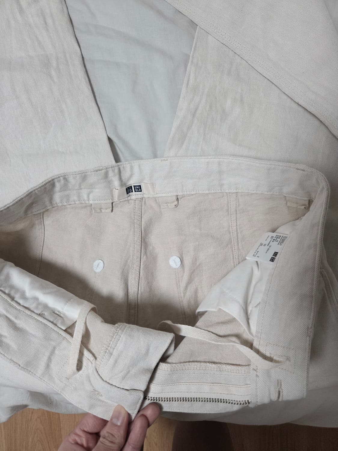 유니클로 데님워크팬츠 (코튼린넨) M사이즈 상품이미지8