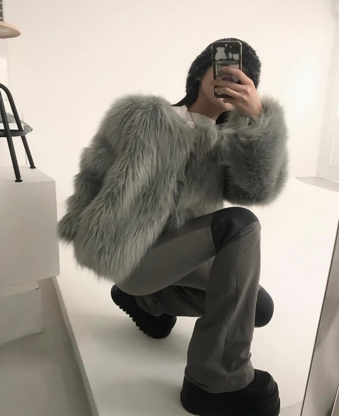 도요샛 미애 퍼 자켓 상품이미지1