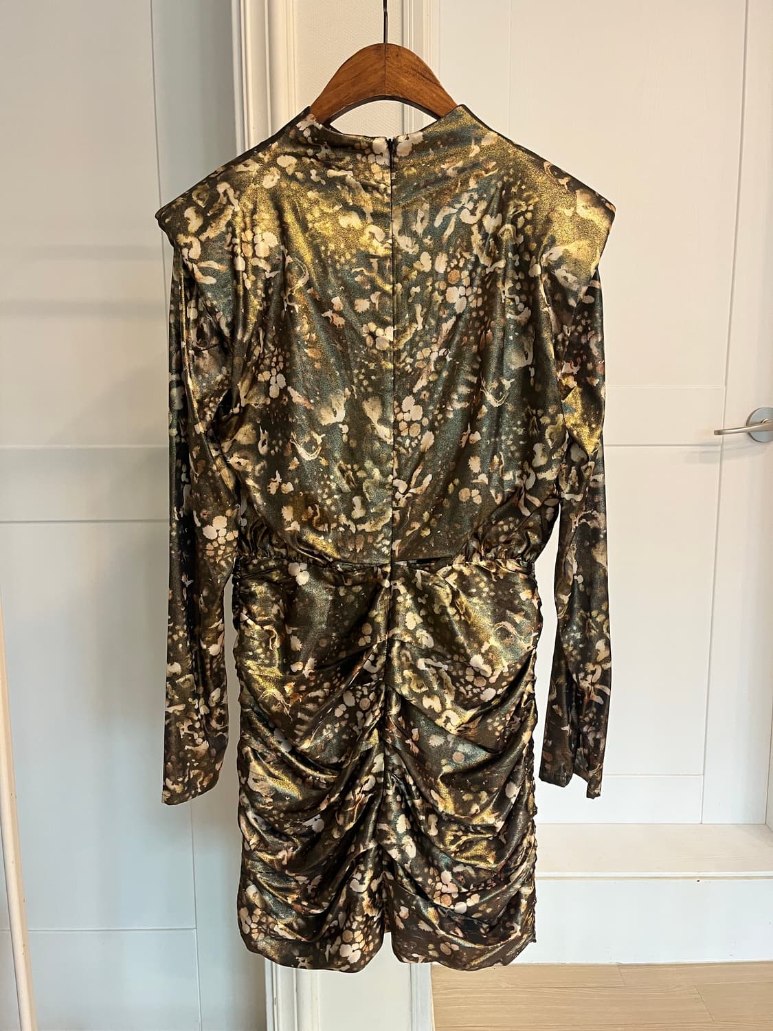 올세인츠 패턴 셔링 롱 슬리브 미니 원피스 상품이미지4