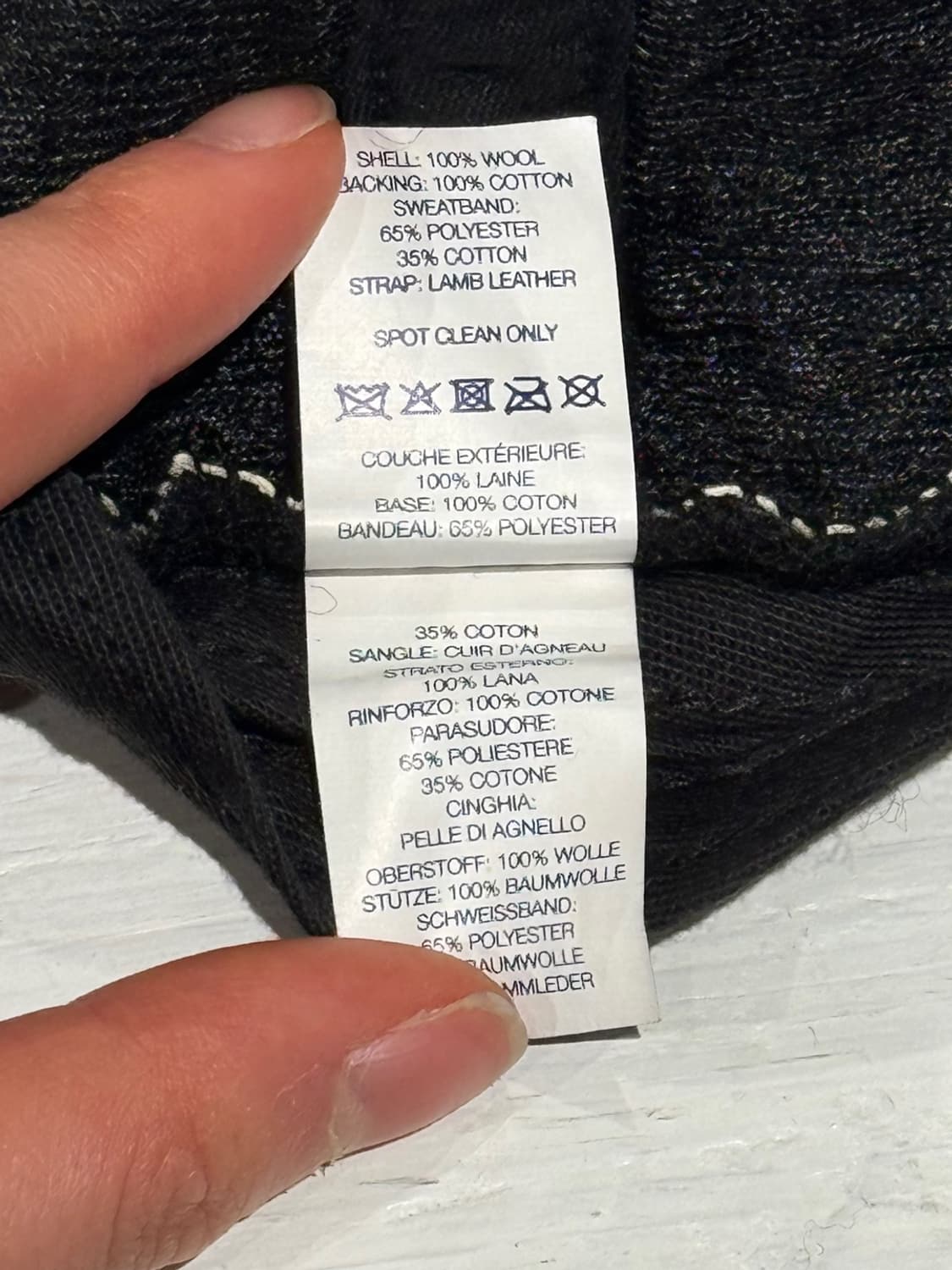 슈프림 USA 블랙 오리지널 로고 울 볼캡 상품이미지7