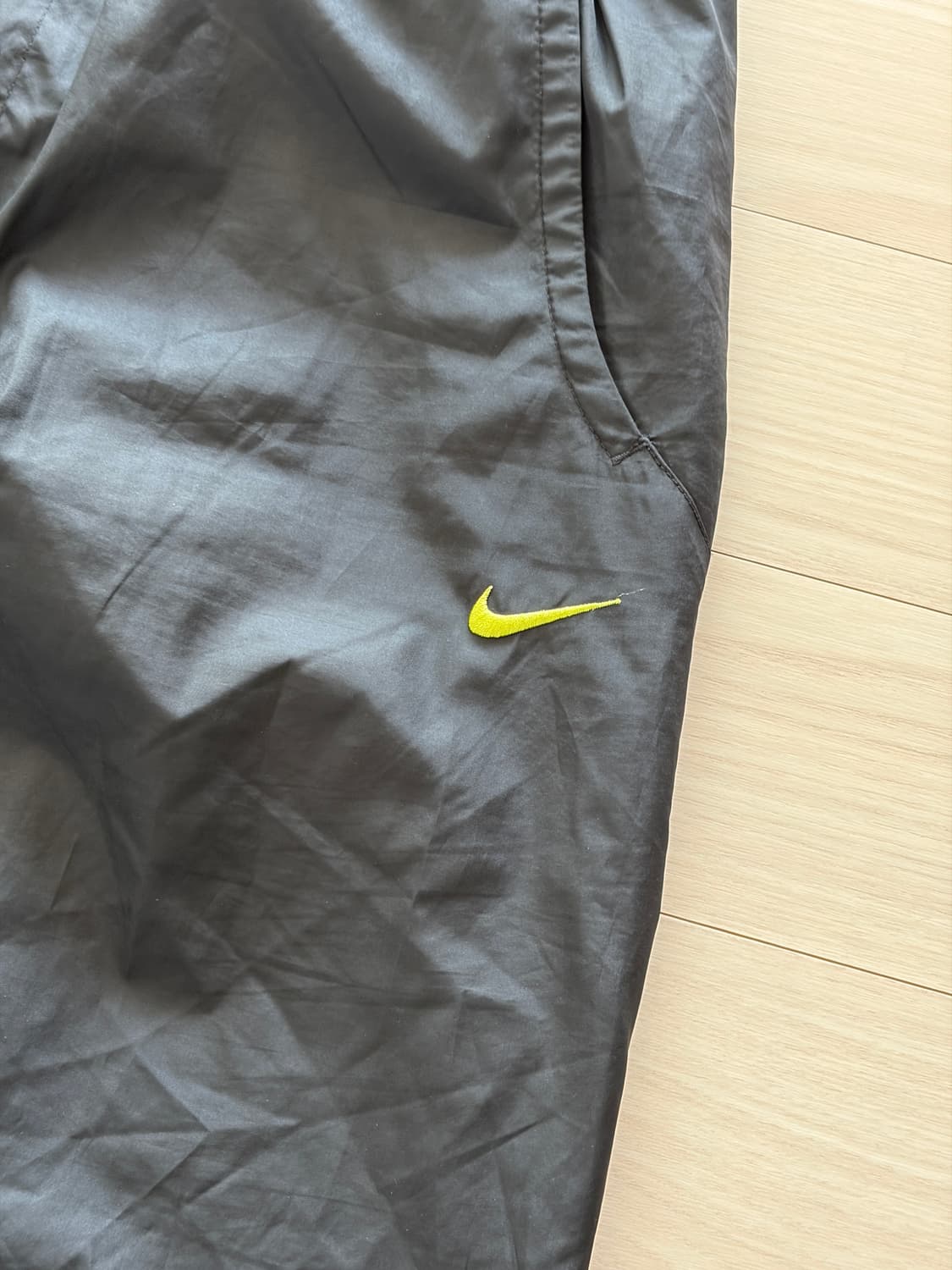 90-00s 올드 나이키 미니 스우시 블랙 팬츠 L (32) 상품이미지3