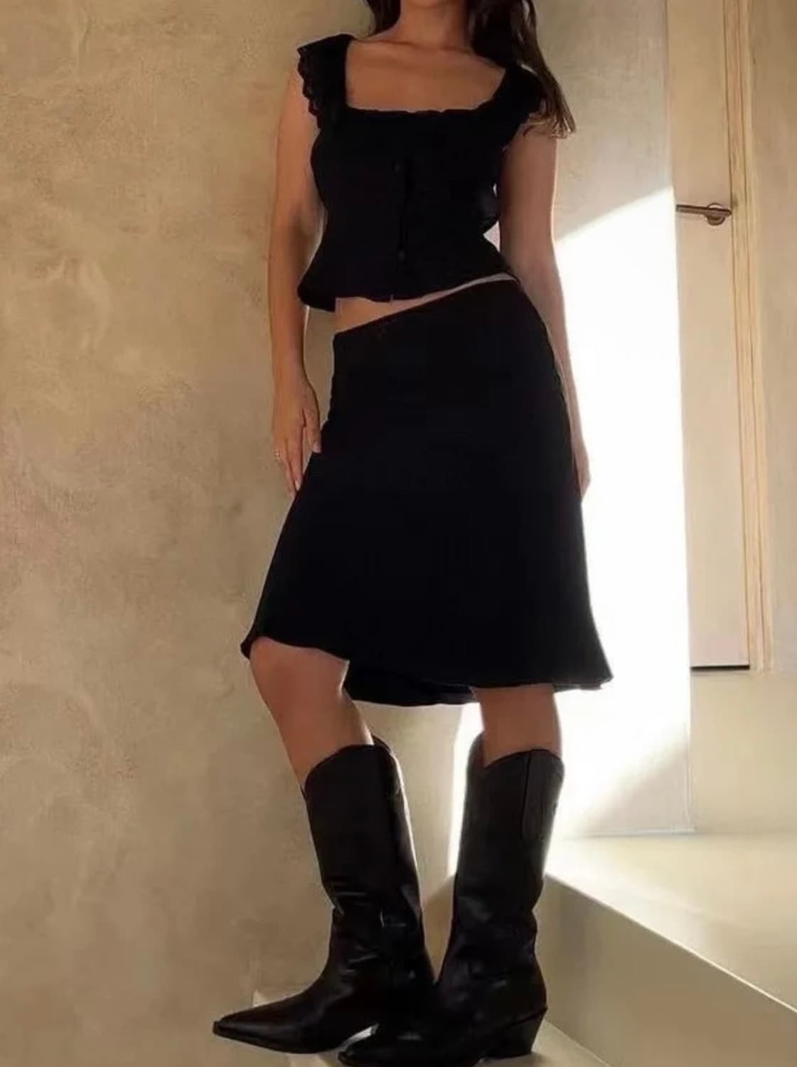 레이스 쉬폰 민소매 블라우스 상품이미지2