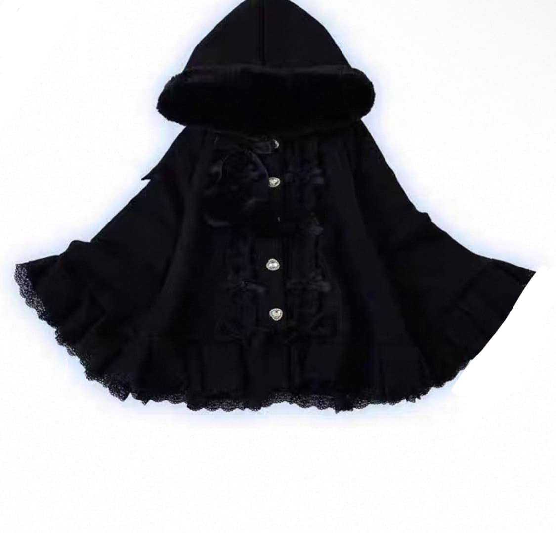 빈티지 지뢰계 양지뢰 망토 판초 케이프 상품이미지1