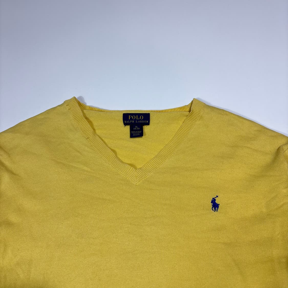 폴로랄프로렌 옐로우 브이넥 니트 상품이미지2