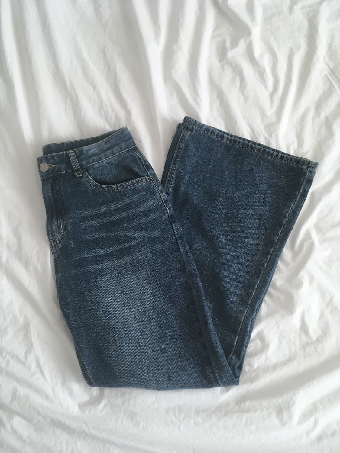 지그재그 도클 노제 세미 부츠컷 데님 팬츠 m 상품이미지6