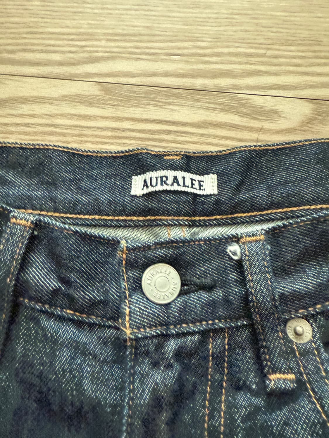 [30] 오라리 하드 트위스트 데님 5P 팬츠 인디고 상품이미지3