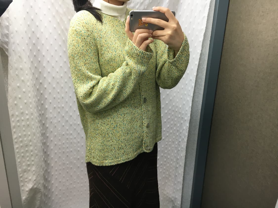 연두 보카시 니트 가디건 상품이미지4