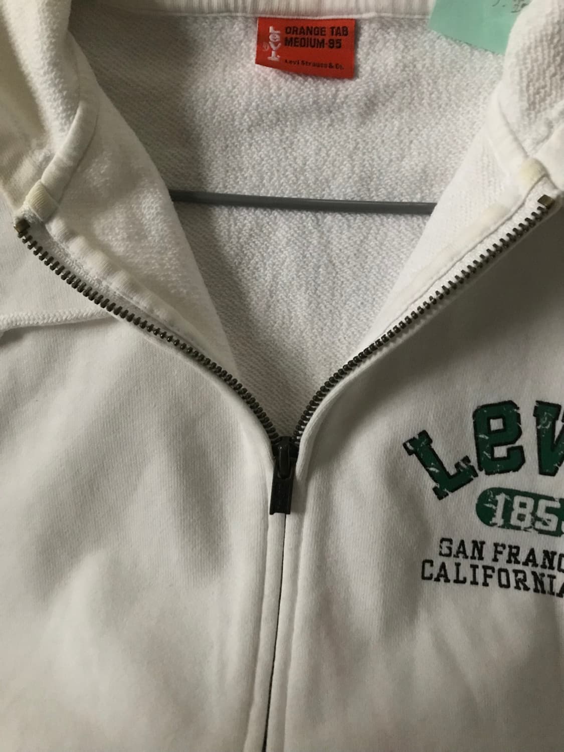 리바이스 화이트 빈티지로고 후드집업 상품이미지9