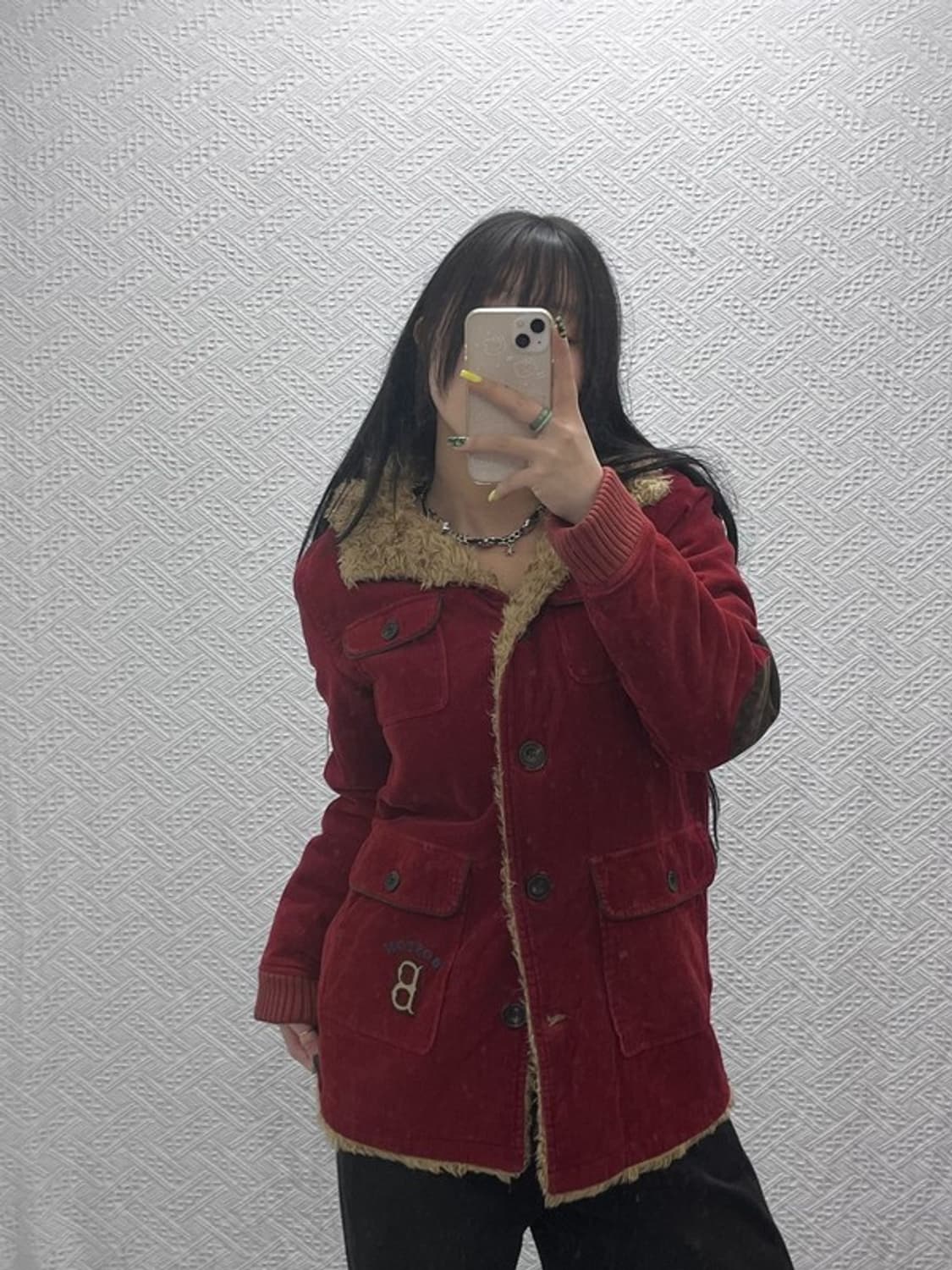 MLB 보스턴 빈티지 코듀로이 털모자 멀티포켓 자켓 95 C07455 상품이미지1