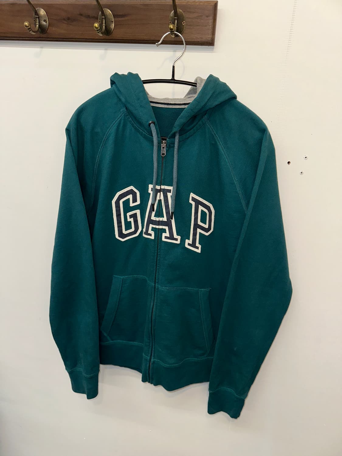 GAP 스펠아웃 후드집업 (틸블루) 상품이미지2