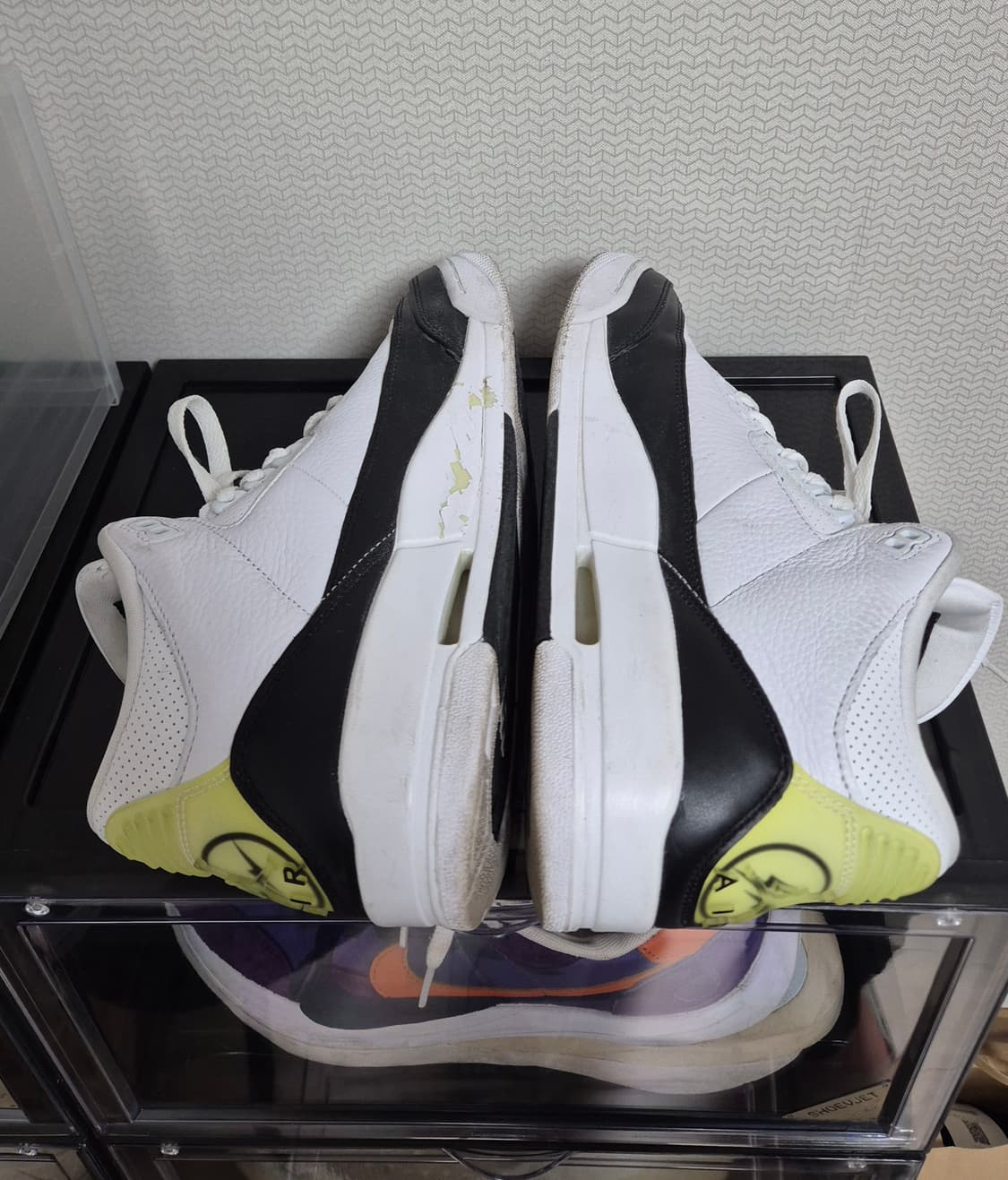 조던 3 x 프라그먼트 레트로 SP 화이트 블랙 (265사이즈) 상품이미지3