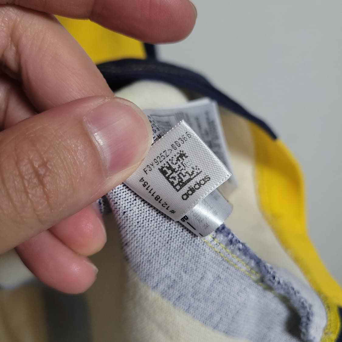 (XL) ADIDAS 아디다스 럭비티 옐로우 네이비 긴팔 카라티 상품이미지6
