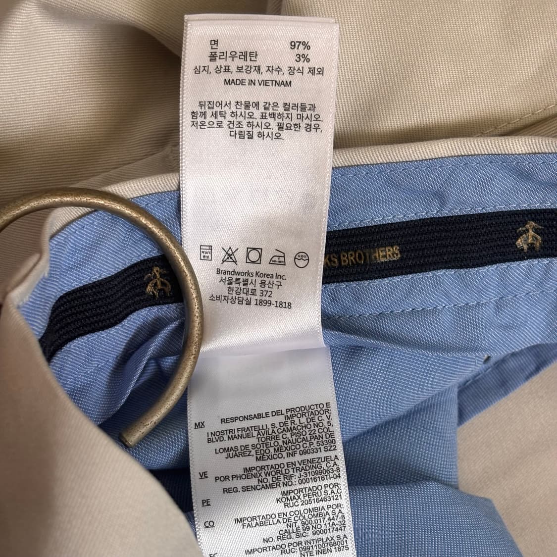 브룩스 브라더스 30 치노 면바지 레귤러 스트레치 클래식 젠틀 상품이미지7