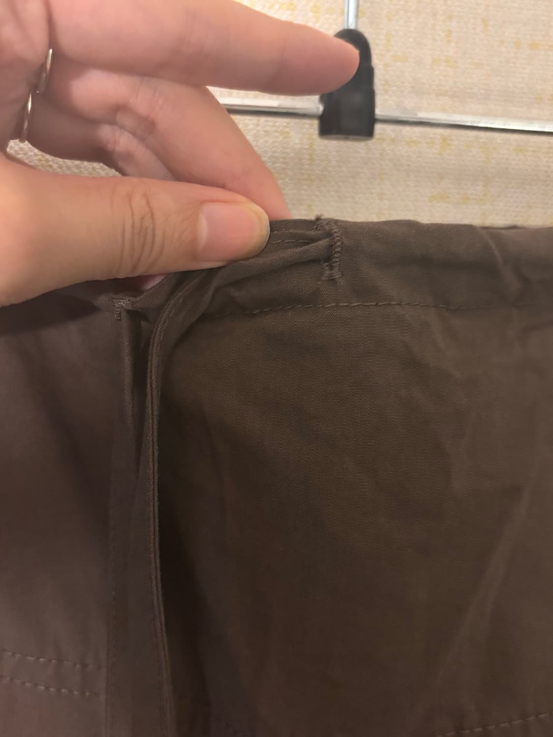 Partimento drawstring pants brown 상품이미지3