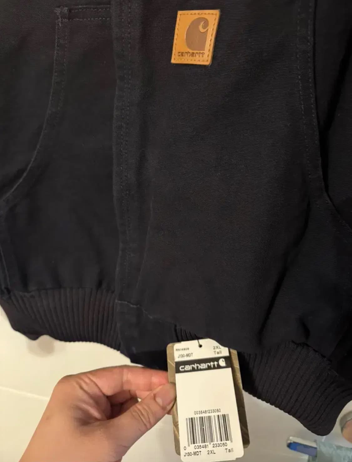 칼하트 J130 MDT 미드나잇네이비 단종구형 2XL tall 택달린새제 상품이미지4