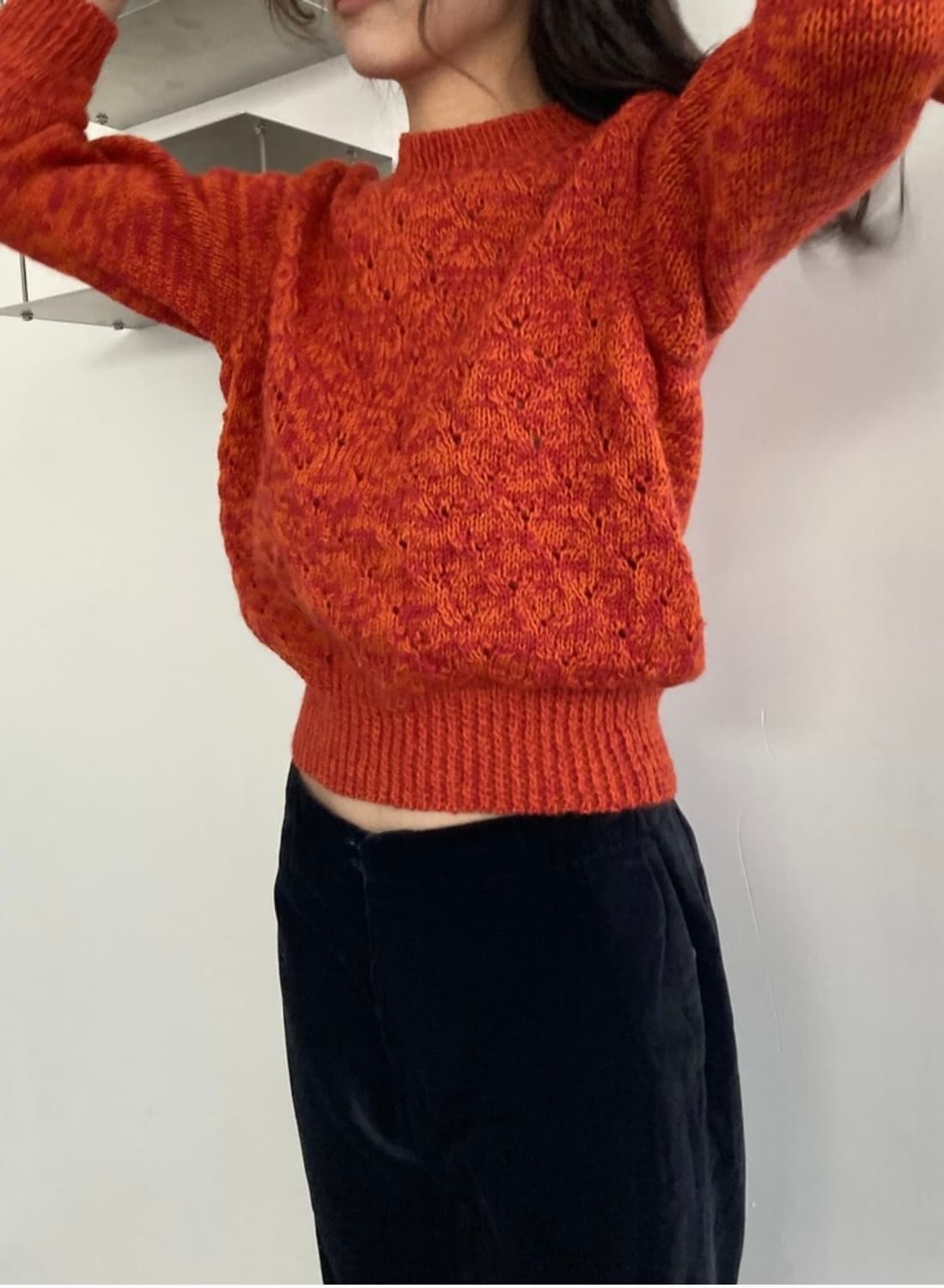 빈티지 크롭니트 에토스 얼바닉30 문달 상품이미지2