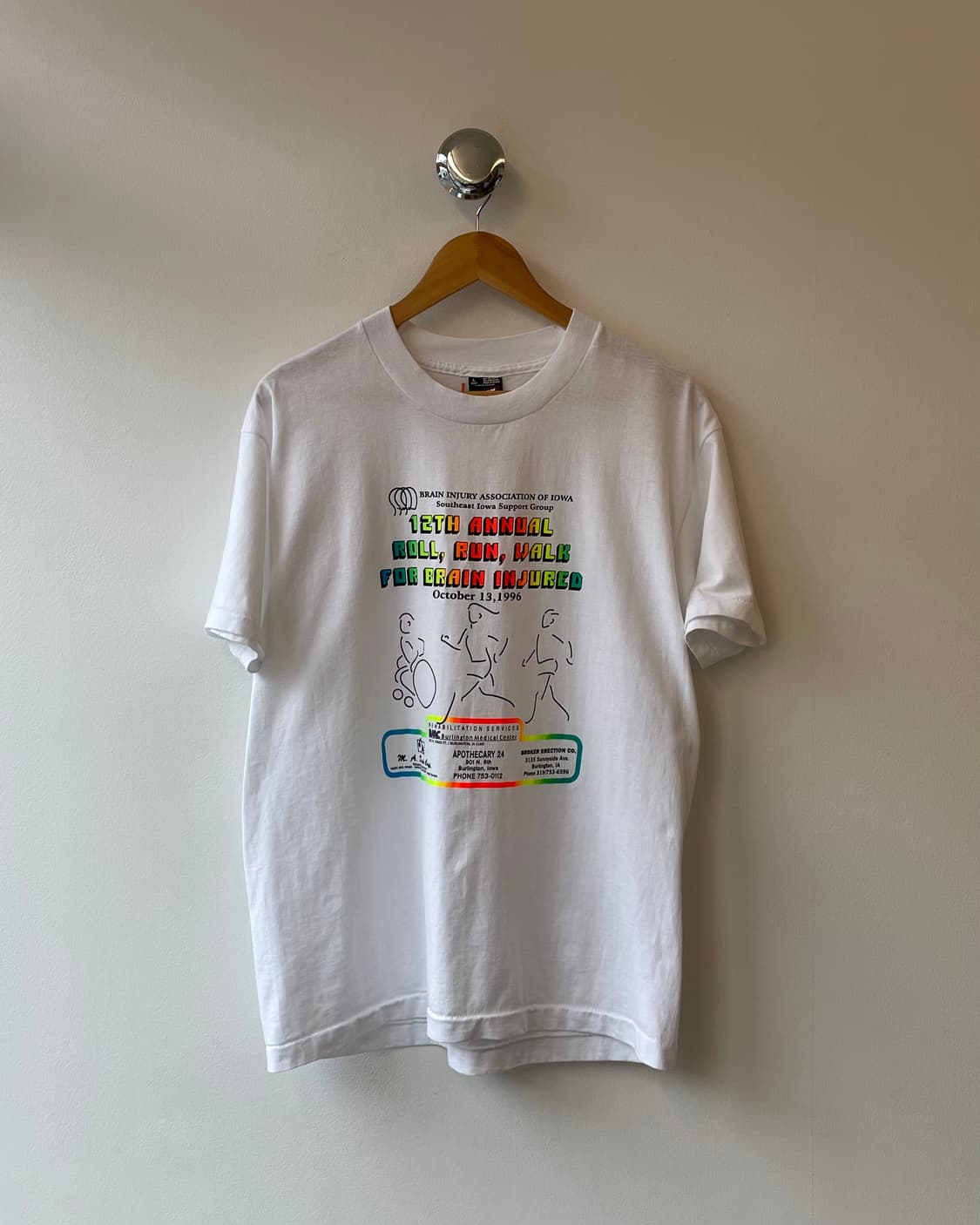 90’s USA “Roll, Run, Walk” T-shirt L 상품이미지2