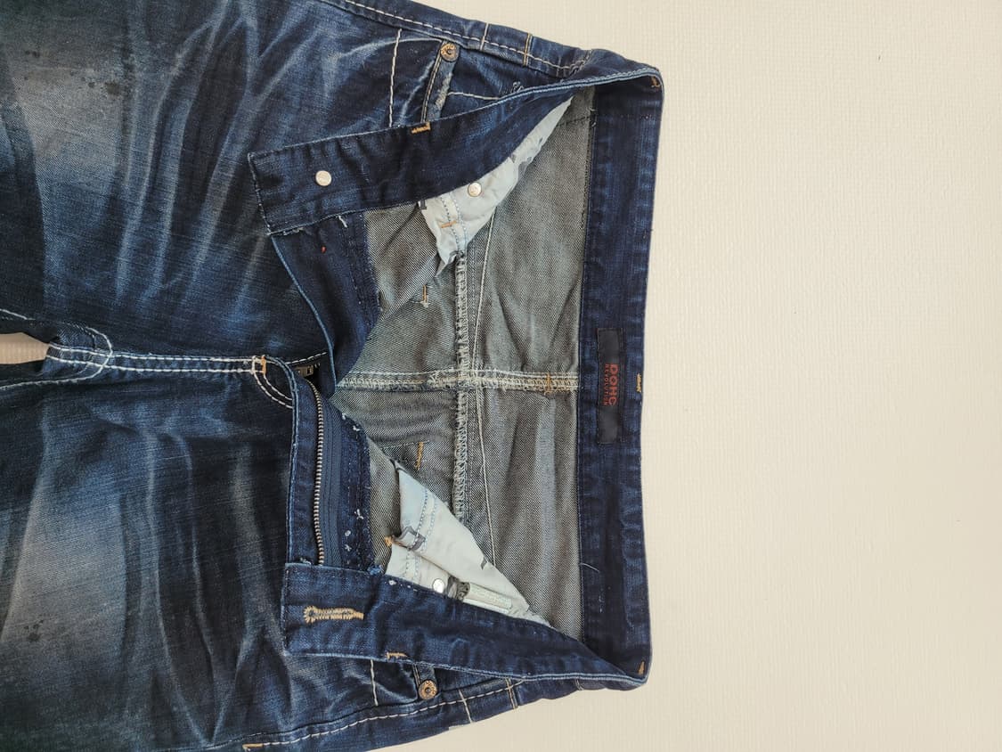 도크 DOHC 엠보워싱 청바지 32 다크네이비 상품이미지5