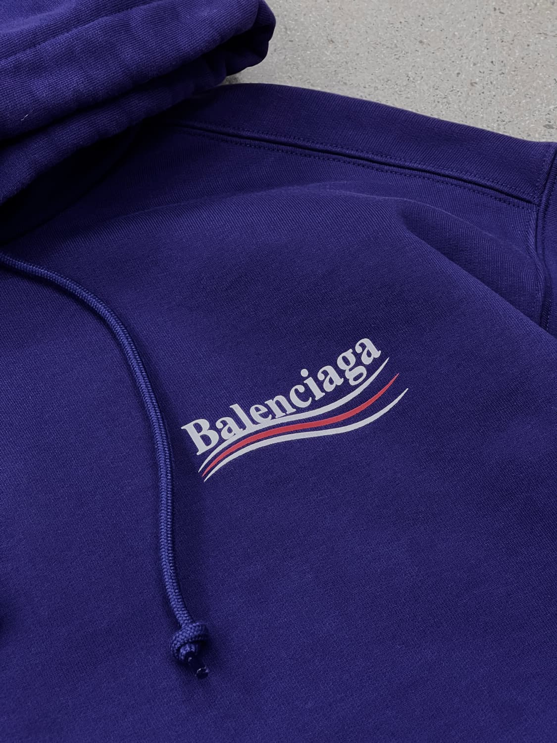 발렌시아가 웨이브로고 후드 티셔츠 상품이미지6