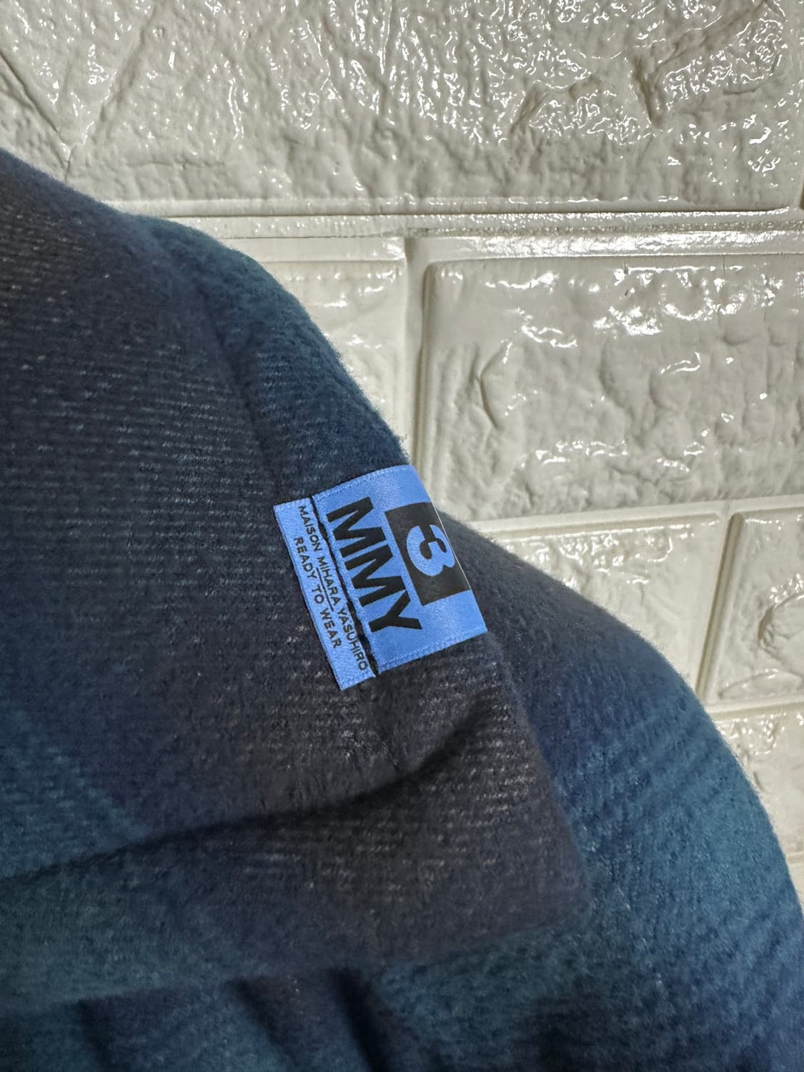 메종 미하라 야스히로 패디드 체크셔츠 블루 44 상품이미지10