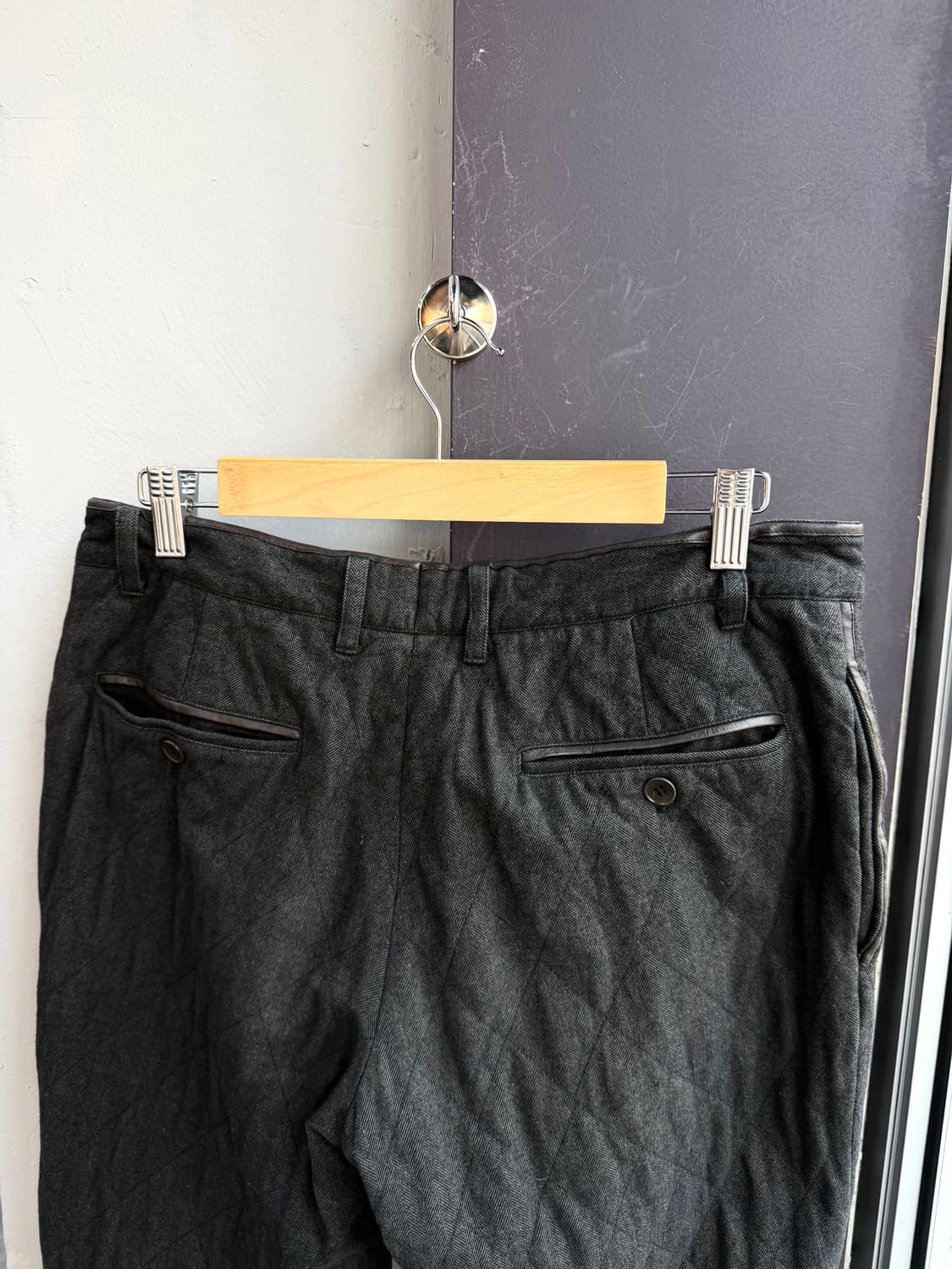 32~33/ 에르메스 레더블랜딩 퀄팅 패딩 팬츠 상품이미지8