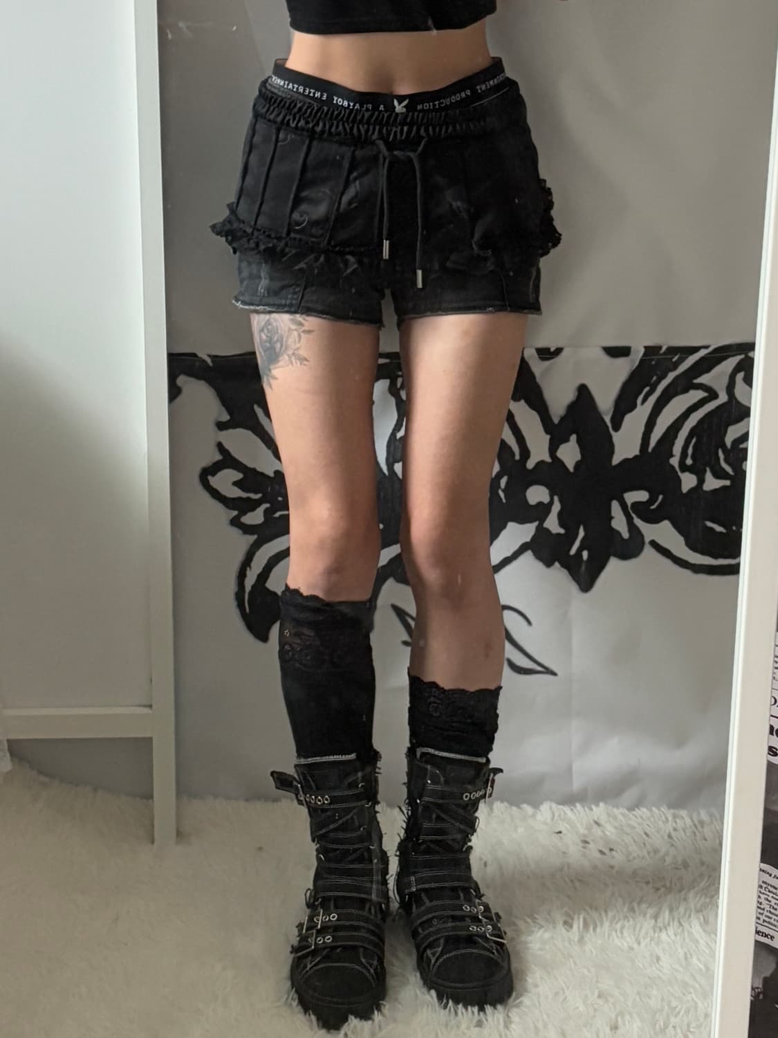 Hurt banding mini skeleton printed lace  상품이미지7