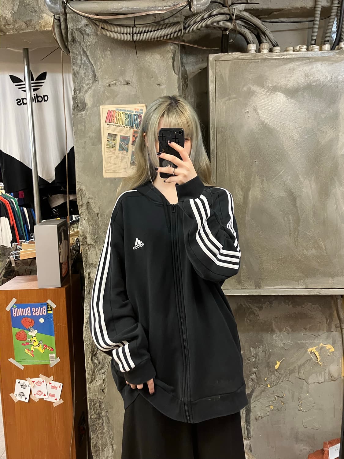 아디다스 맨체스터 후드 블랙 XL  #csz814 상품이미지2