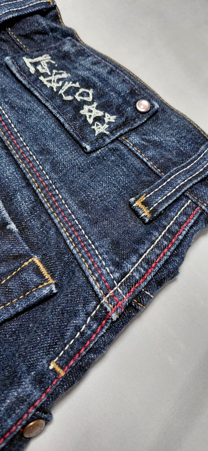 [S] 리바이스 레이디 스타일 빈티지 데님 스커트 (Y2K 자수 디테일) 상품이미지10