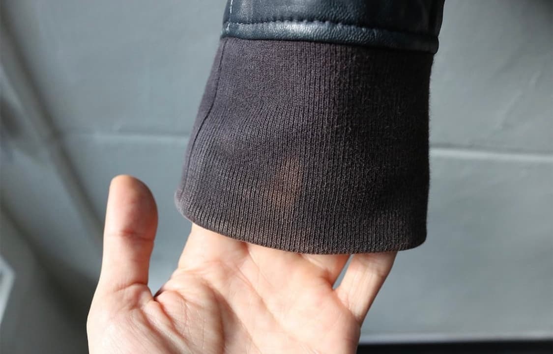 휴고보스 다크블루 램스킨 봄버자켓 상품이미지8