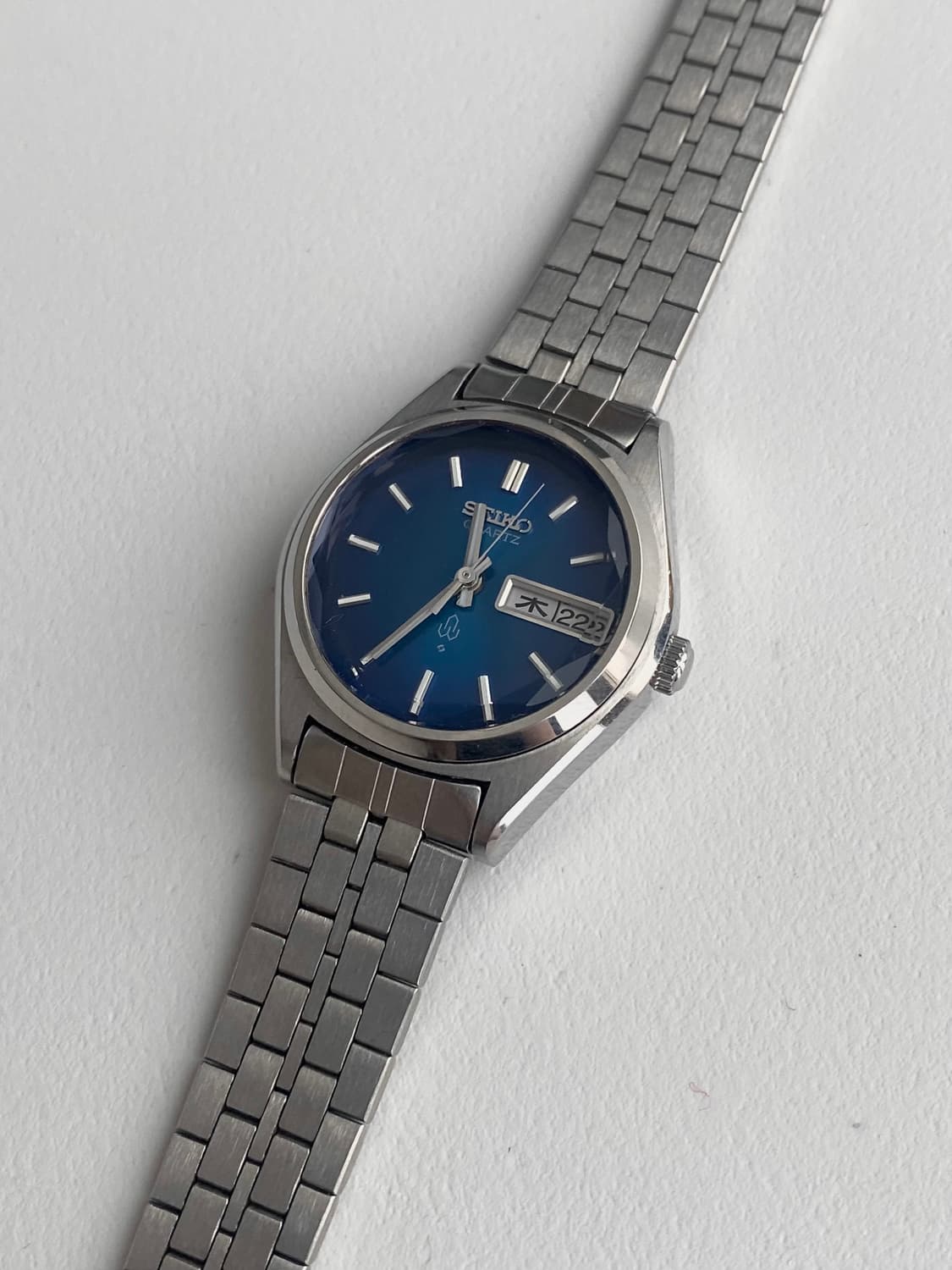 Seiko 세이코 쿼츠 데이데이트 블루 상품이미지3