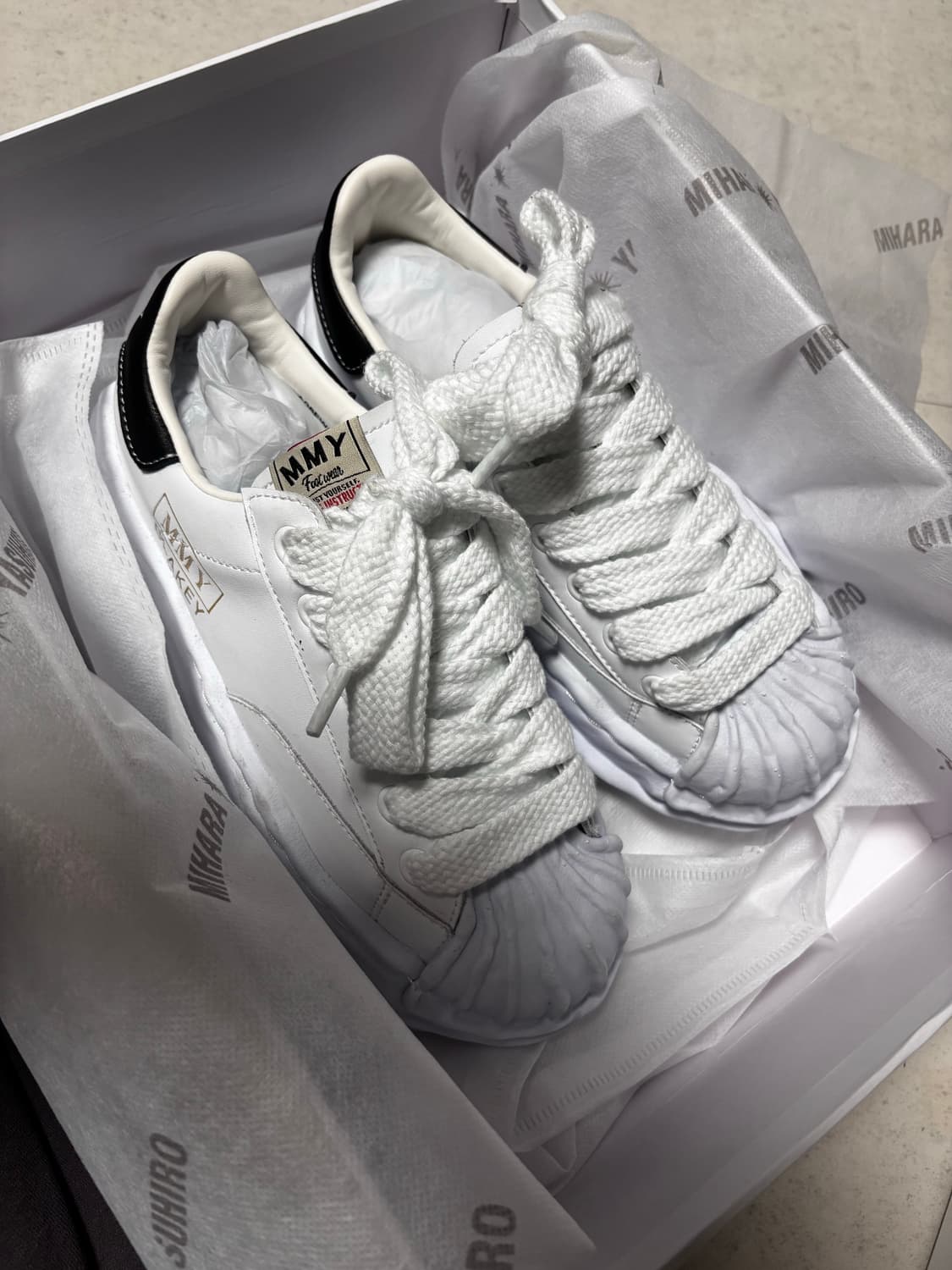 <풀박스> 메종 미하라 야스히로 블레이키  화이트 EU37 상품이미지2