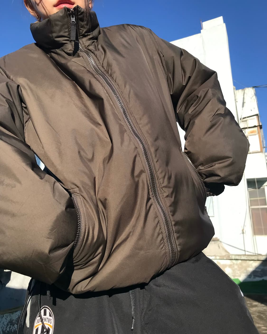 베이지 & 브라운 리버시블 패딩  상품이미지6