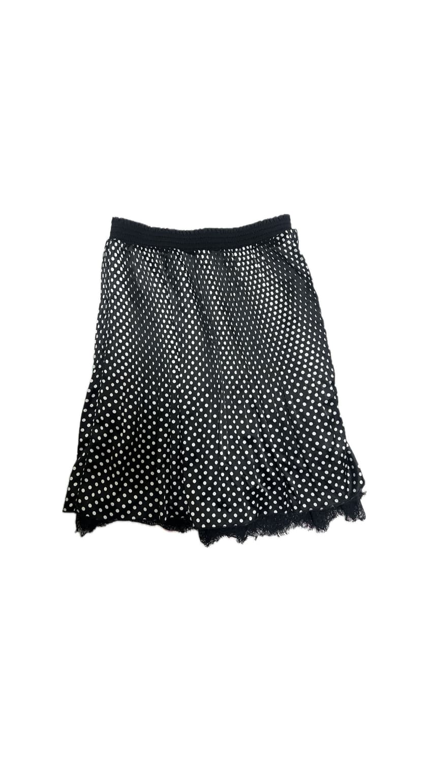 땡땡이 플리츠 미디 스커트 상품이미지1