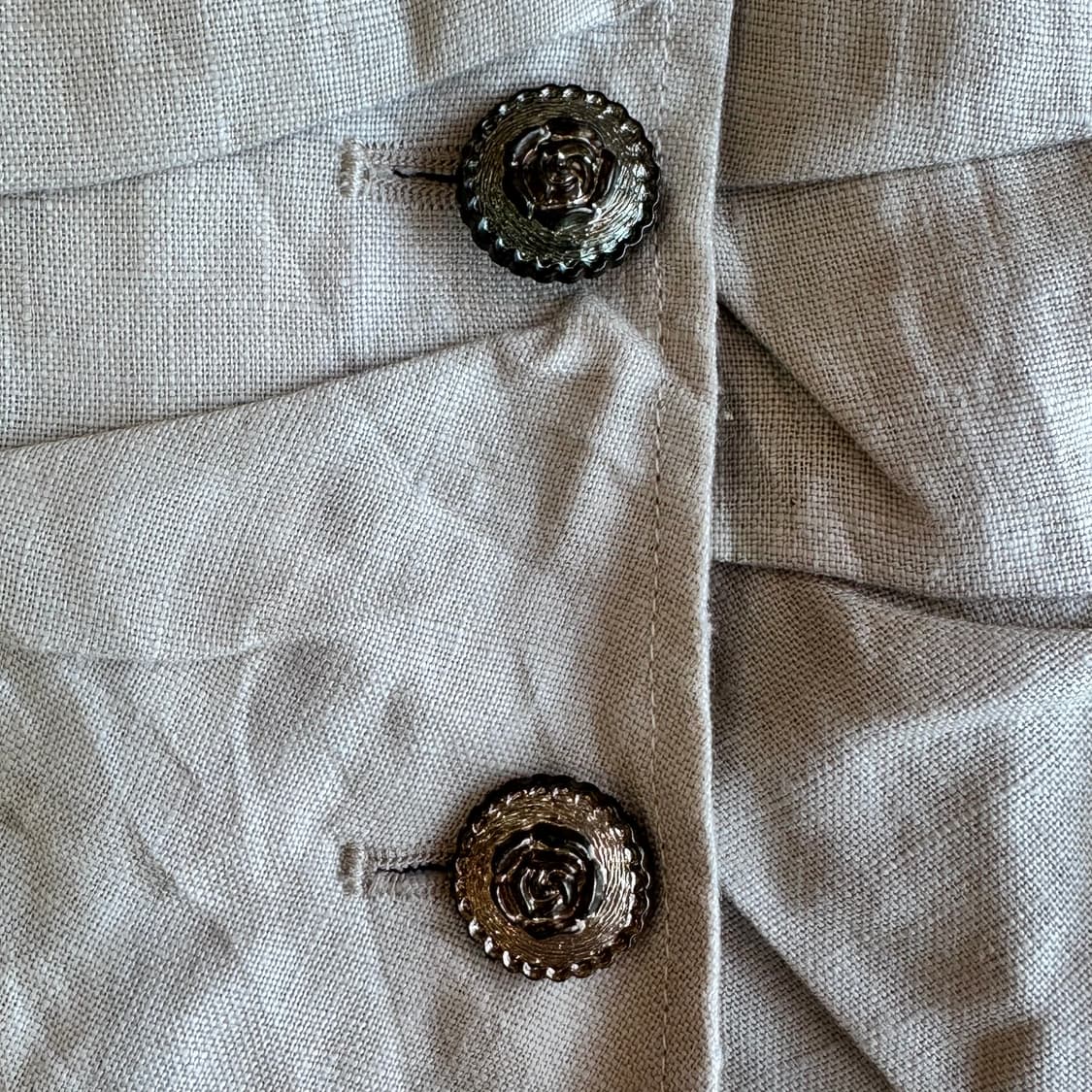 axes femme(악세스팜므) 내추럴 린넨 레이스 베스트 조끼 상품이미지5