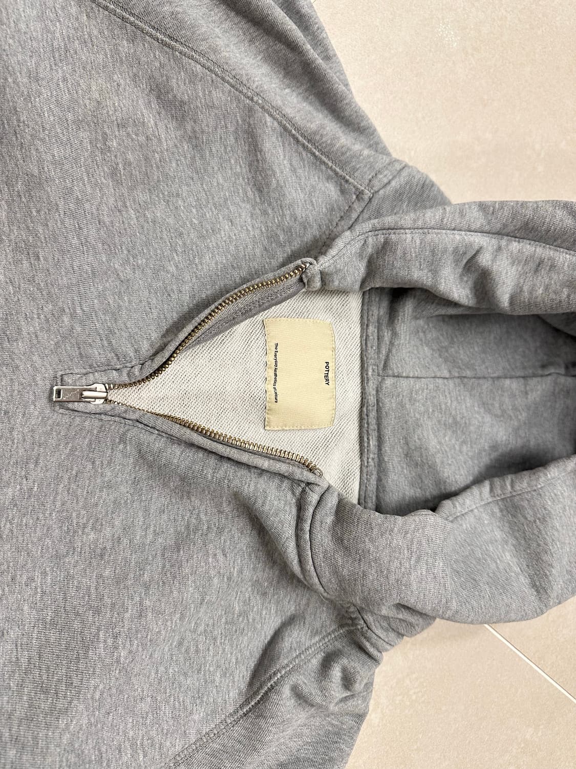 포터리 하프집업 후드티 2사이즈 상품이미지2