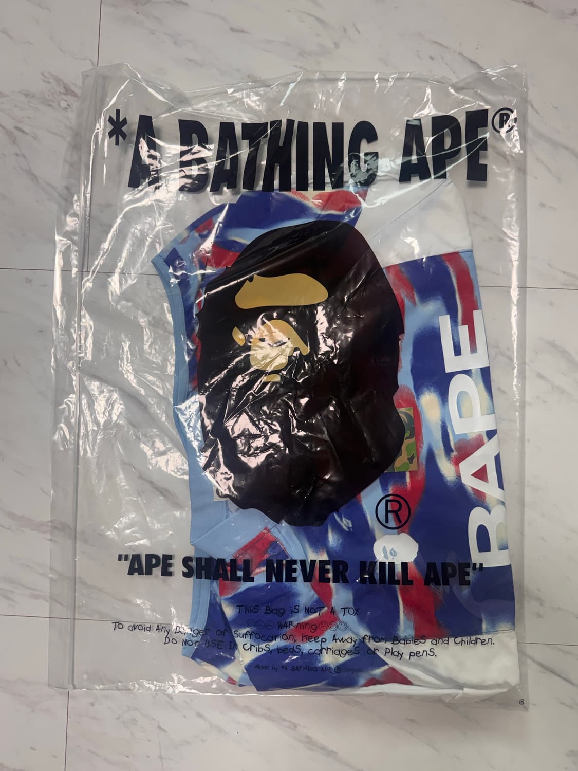 베이프 스크린카모 풋볼 크루넥 상품이미지3