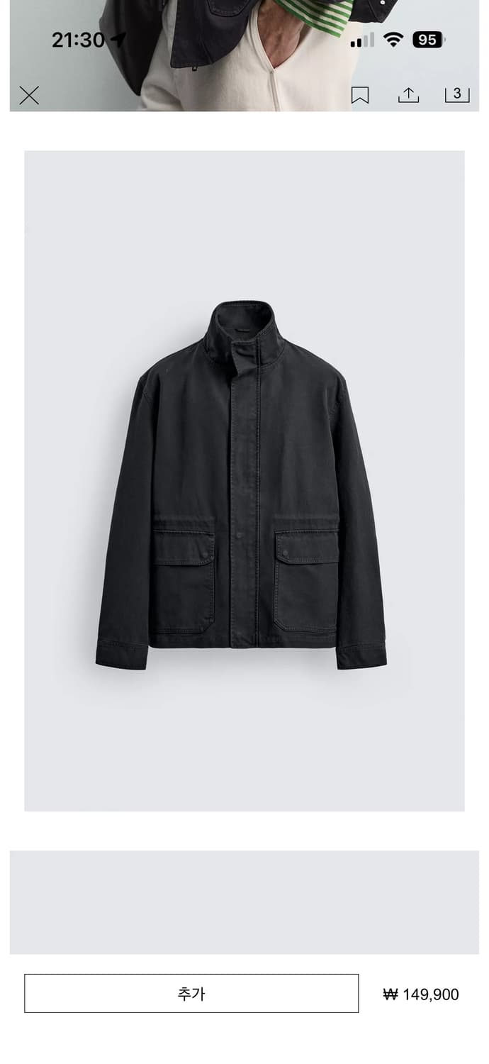 코튼 레귤러핏 파카 상품이미지2