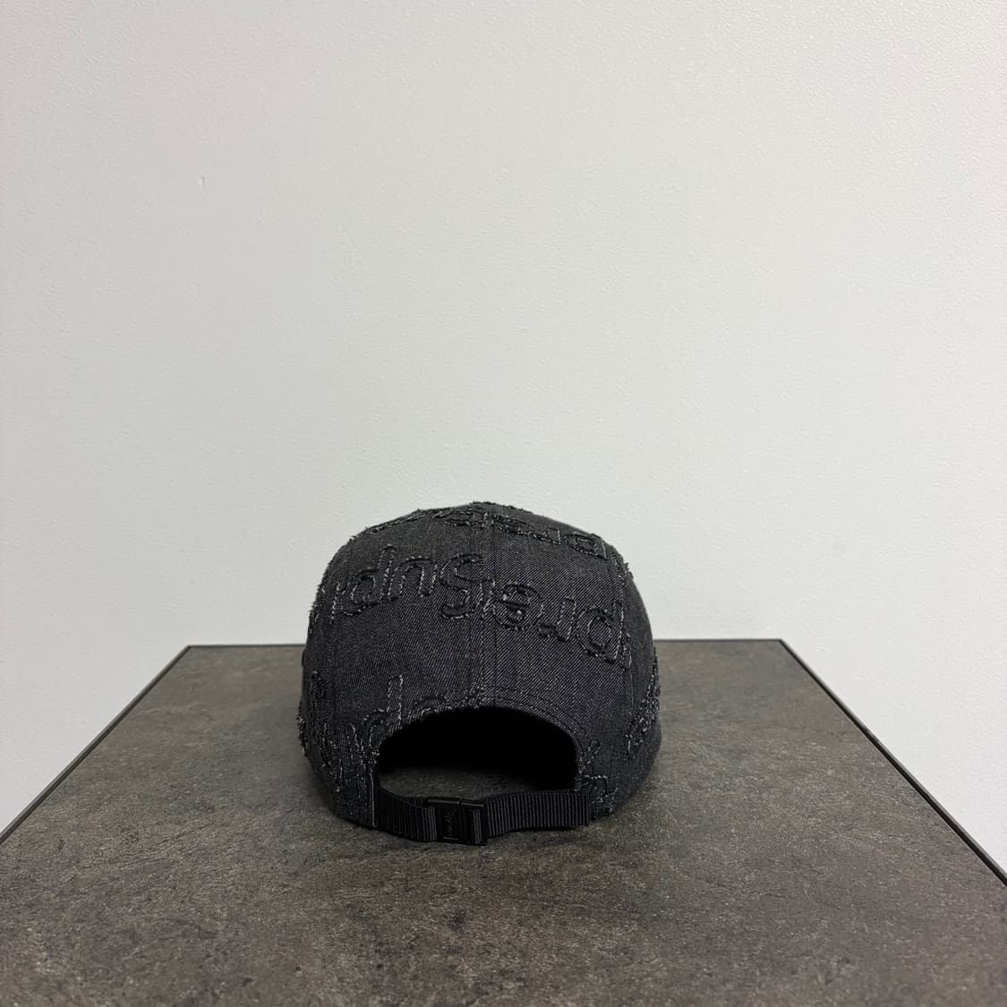 (OS) 슈프림 박스로고 캠프캡 모자 데님 블랙 상품이미지4